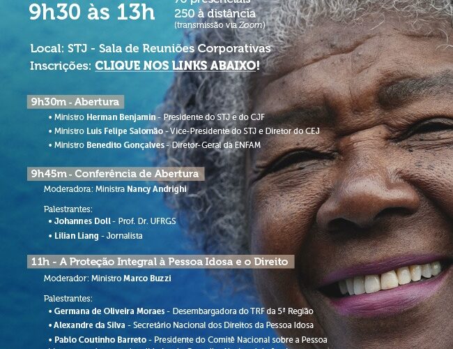 Participe do 1º Simpósio Pessoa Idosa e Justiça